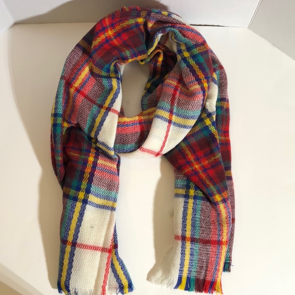 Plaid Blanket Scarf - Picture 2 of 3